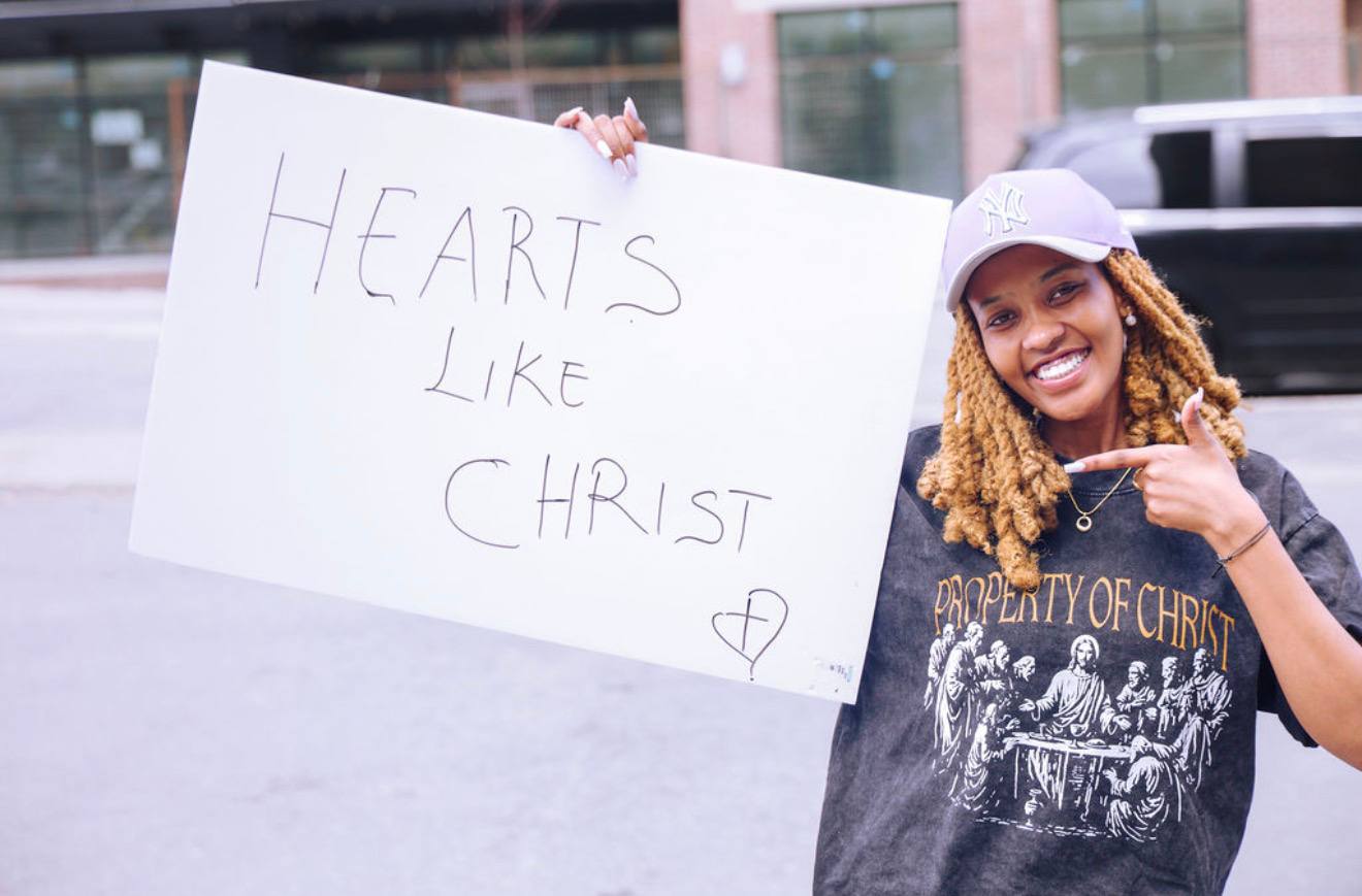Hearts Like Christ sign